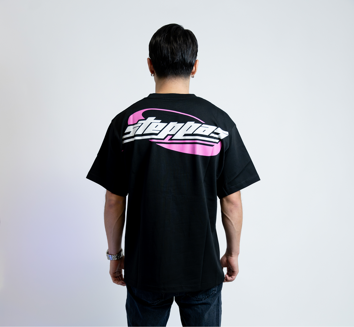 Steppas Pink Backprint T-shirt